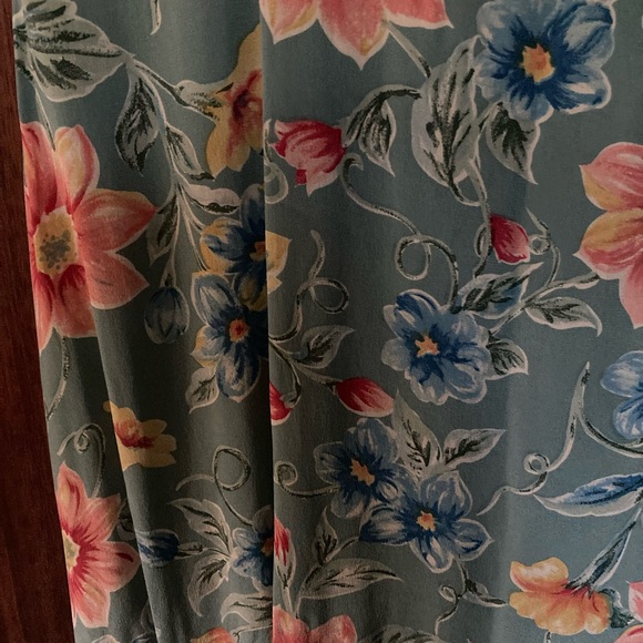 Pure silk formal sleeveless Talbots floral pastel dress (new) - Picture 4 of 9